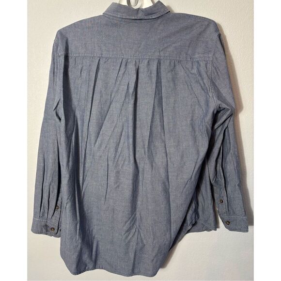 Carhartt Shirt Mens Blue Workwear Indoor/Outdoor Button Shirt Size 2XLT Tall - Picture 3 of 7